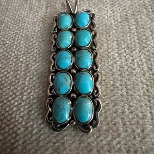 Sterling Solver and turquoise pendant